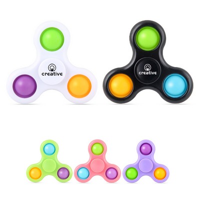 3 Bubbles Fidget Push Pop Spinner